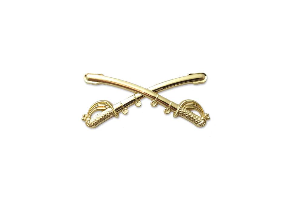 U.S. Army Cross Sabers (Cavalry) Hat Pins 1 1/2 in. x 3/4 in. (each)