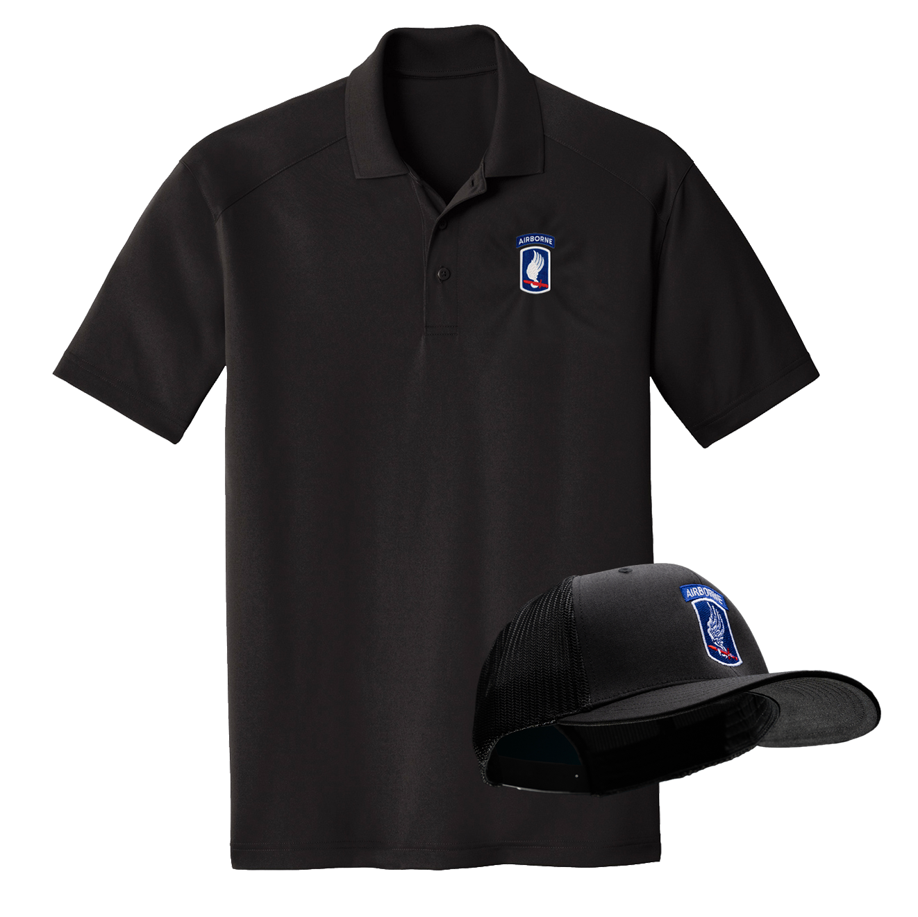 173rd Trucker Hat / Lightweight Polo Pack