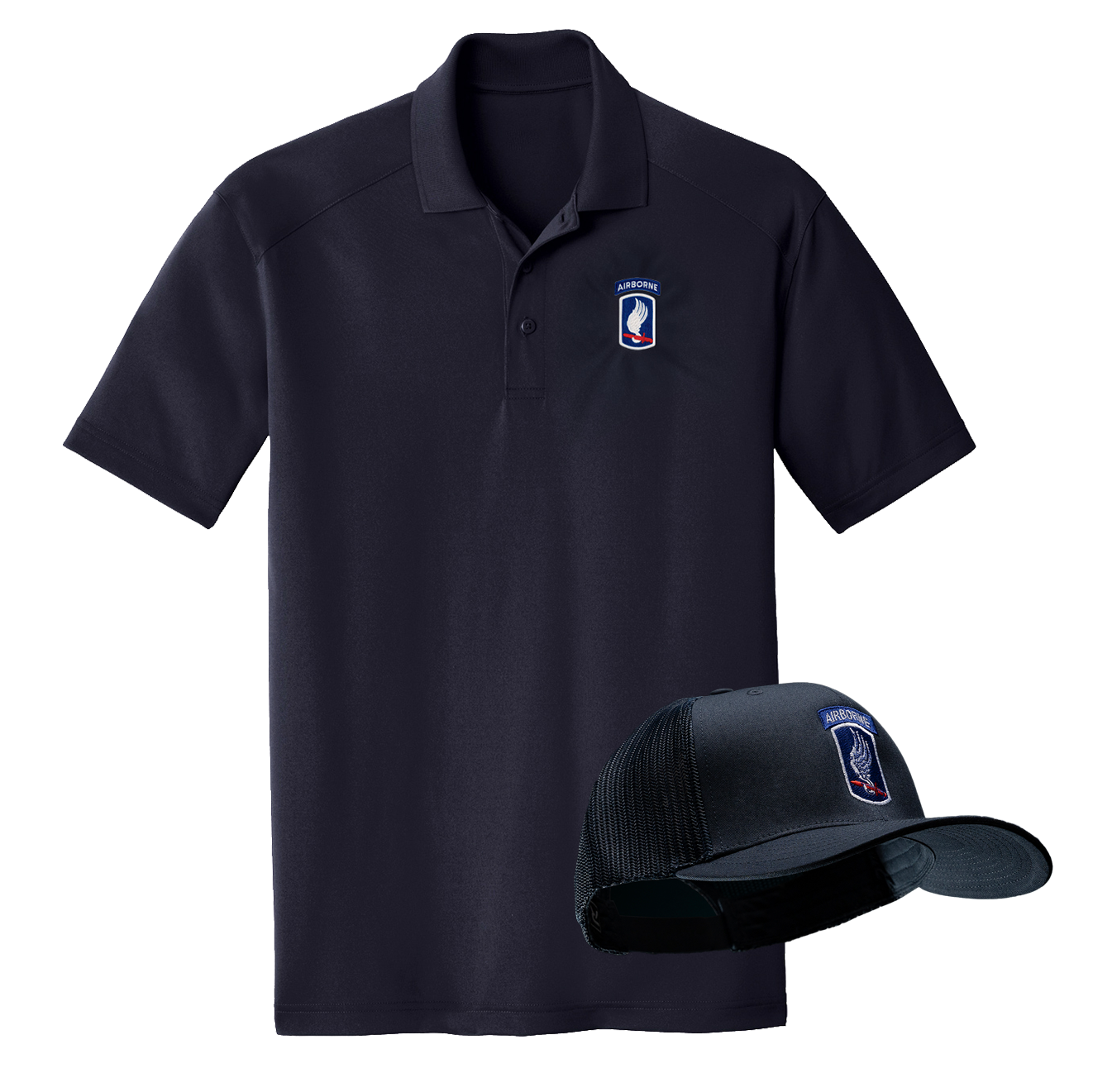 173rd Trucker Hat / Lightweight Polo Pack