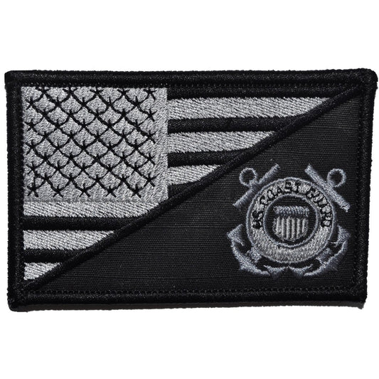 Coast Guard USA Flag - 2.25x3.5 Patch