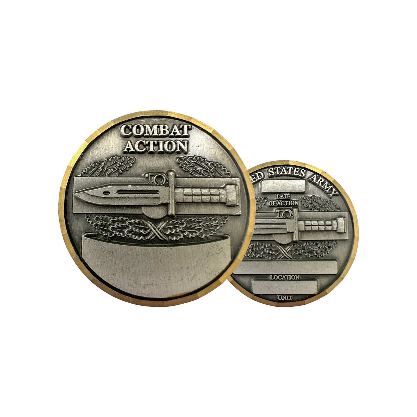 Combat Action Badge Challenge coin