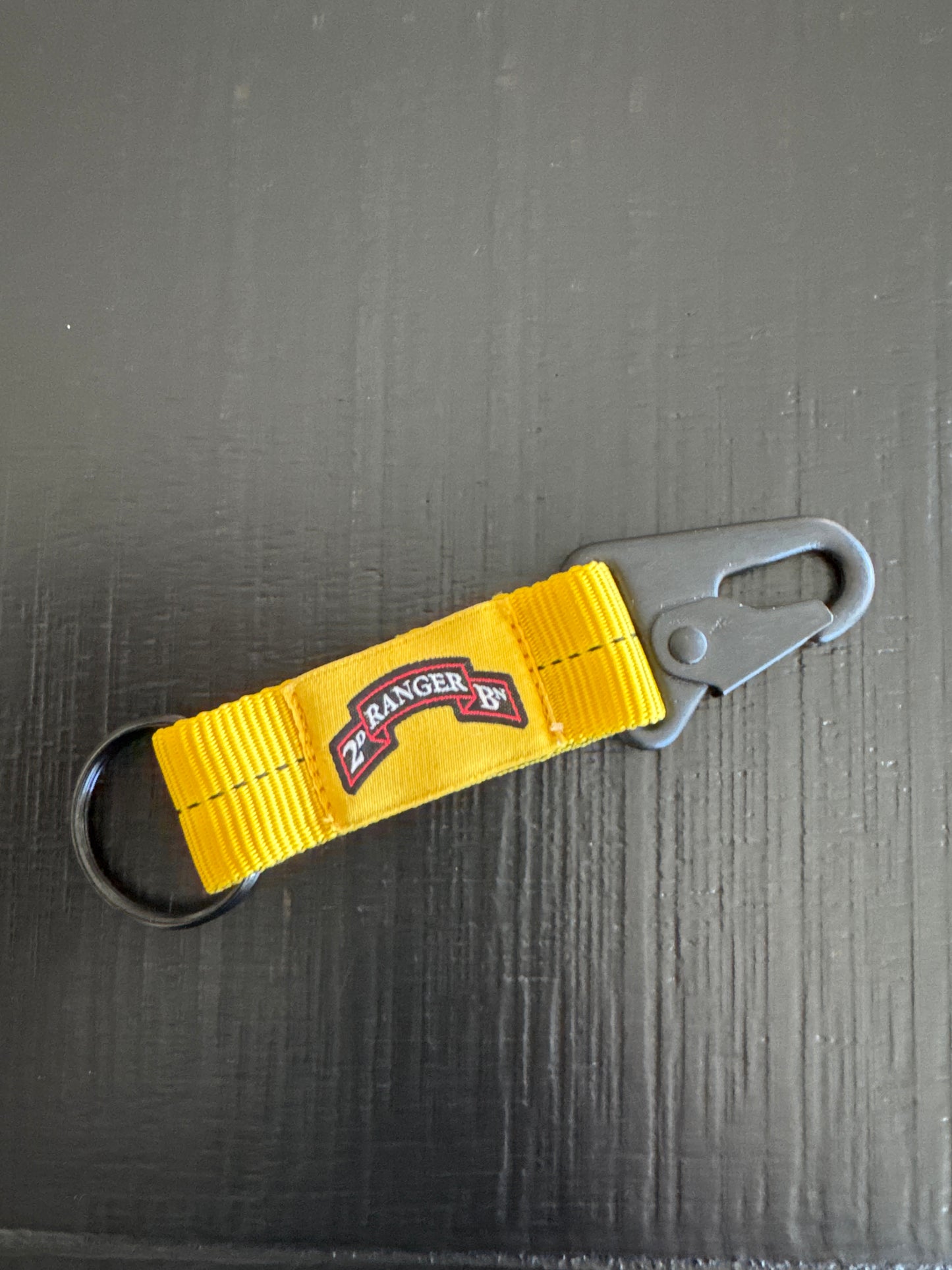 2-Below-Bite Black Lanyard Keychain