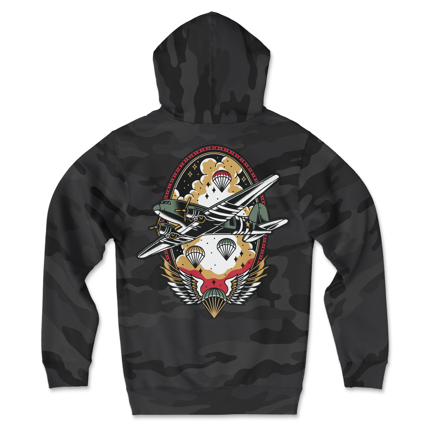 Airborne Traditional Camo Hoodie