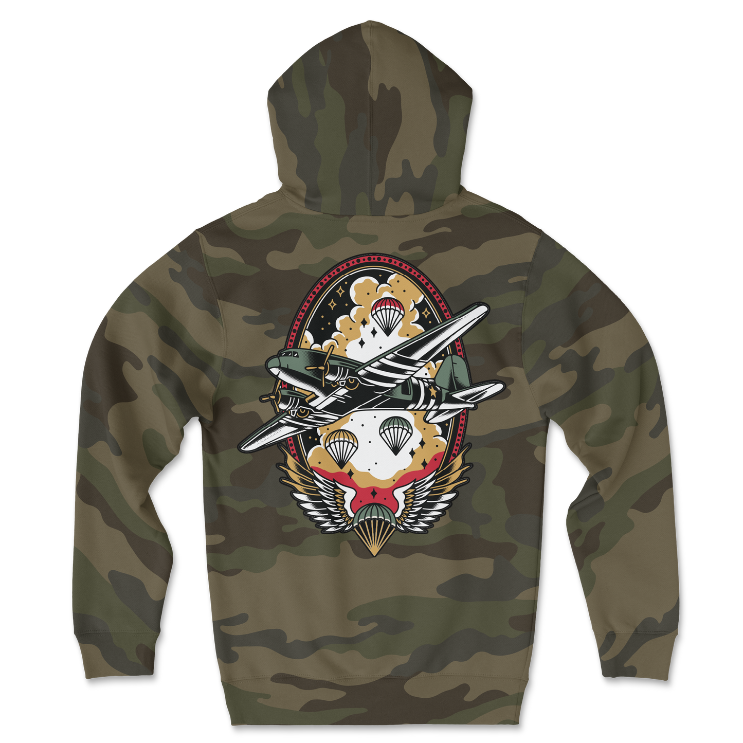 Airborne Traditional Camo Hoodie