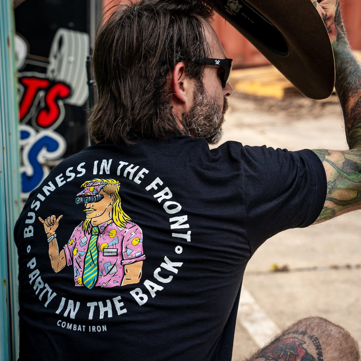 Business In The Front. Party In The Back. Party Men's T-Shirt