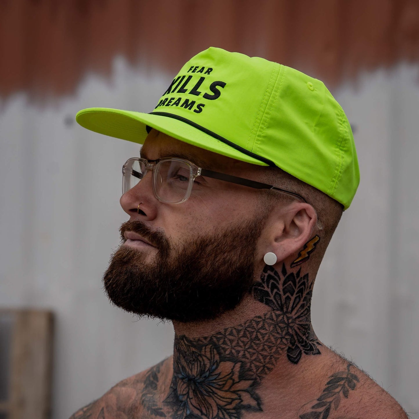Fear Kills Dreams Crushable Rope Snapback Hat