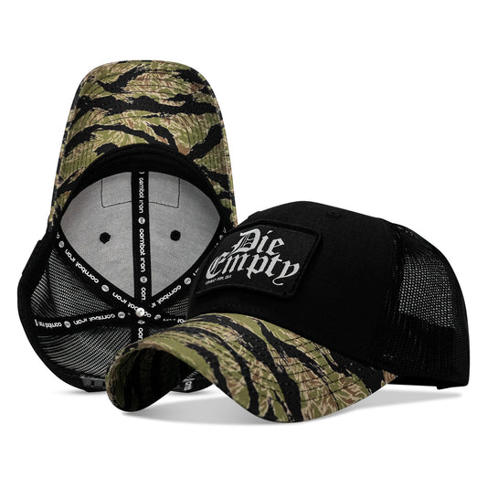 Die Empty Black Patch Original Ripstop Snapback Hat