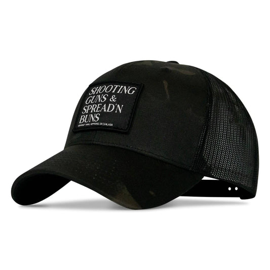 Shooting Guns & Spread'n Buns Patch Snapback Hat