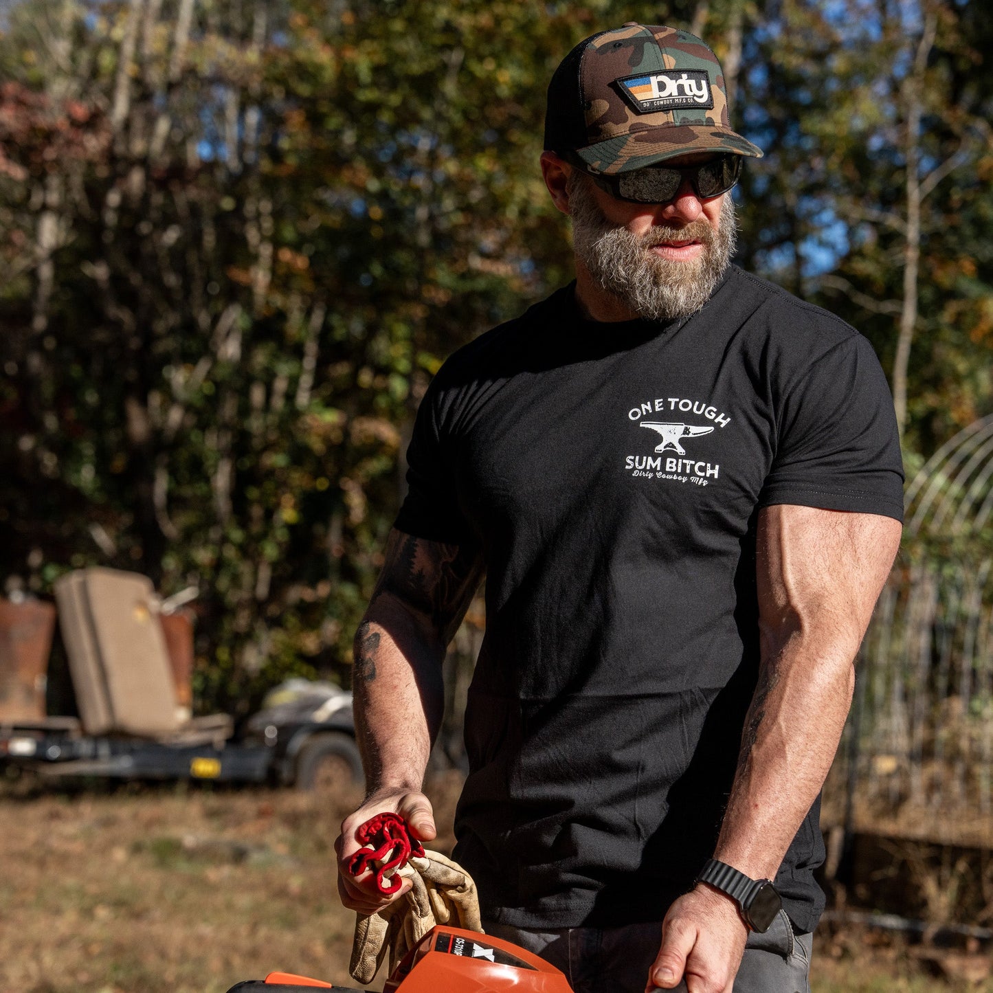 One Tough Sum Born and Raised American Outlaw Men's T-Shirt