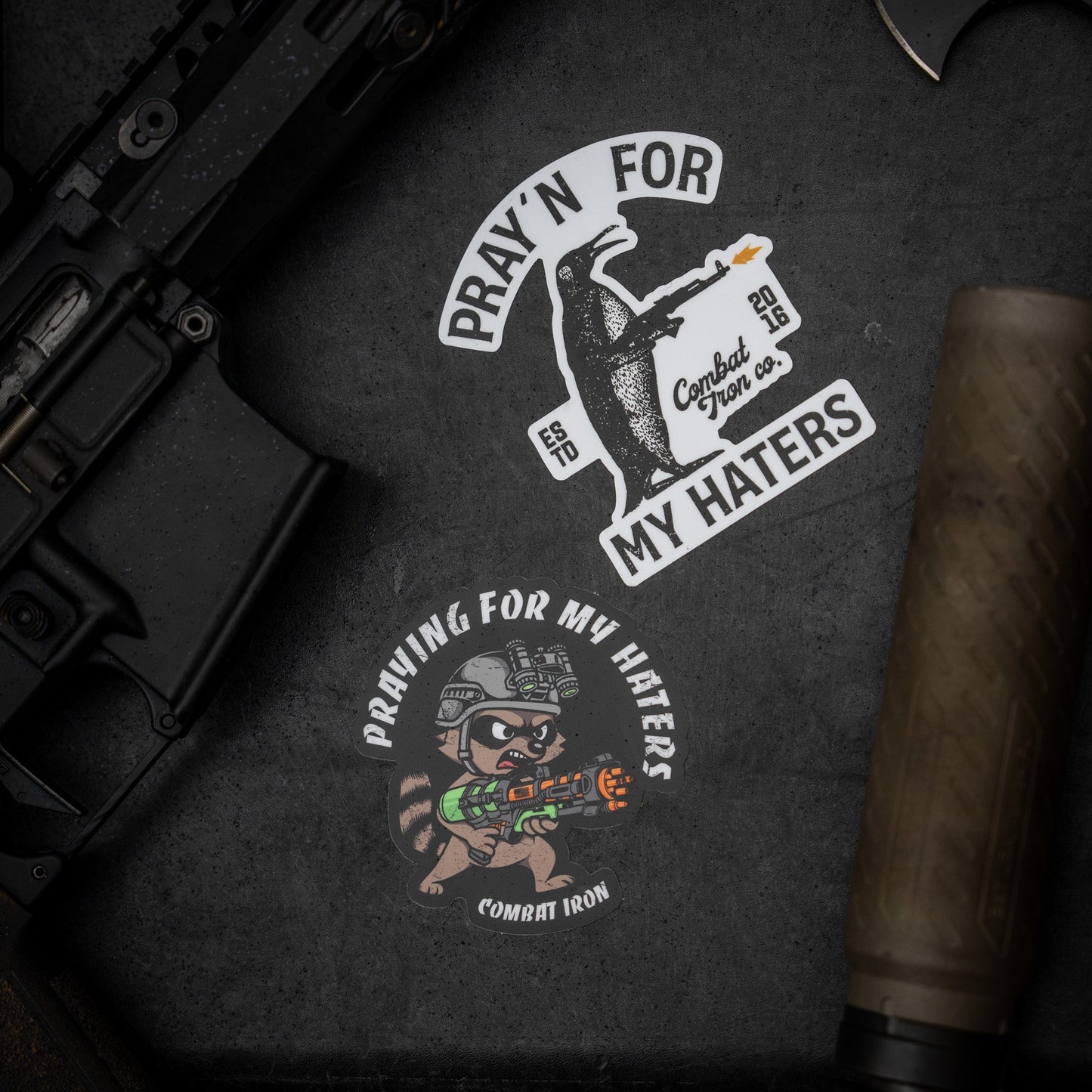 Prayin' for my haters Racoon Decal