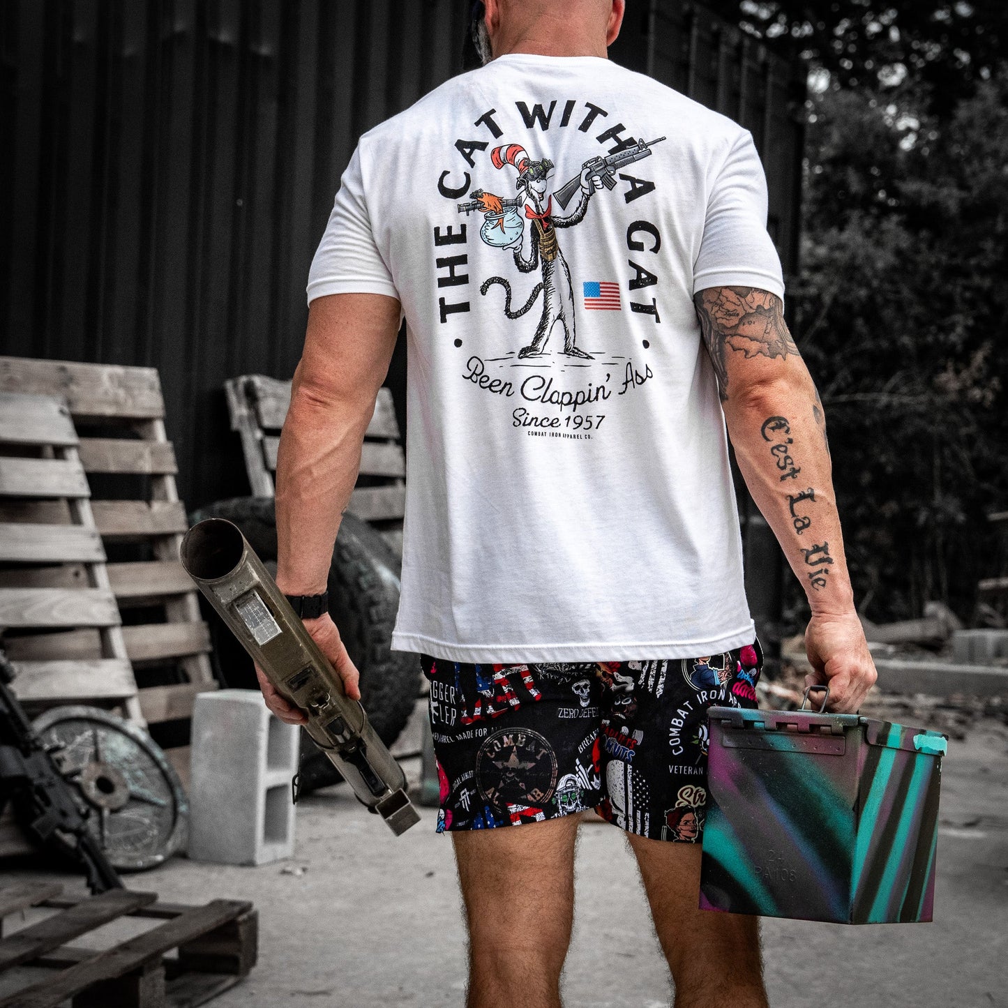 The Cat With A Gat Remix Men's T-Shirt