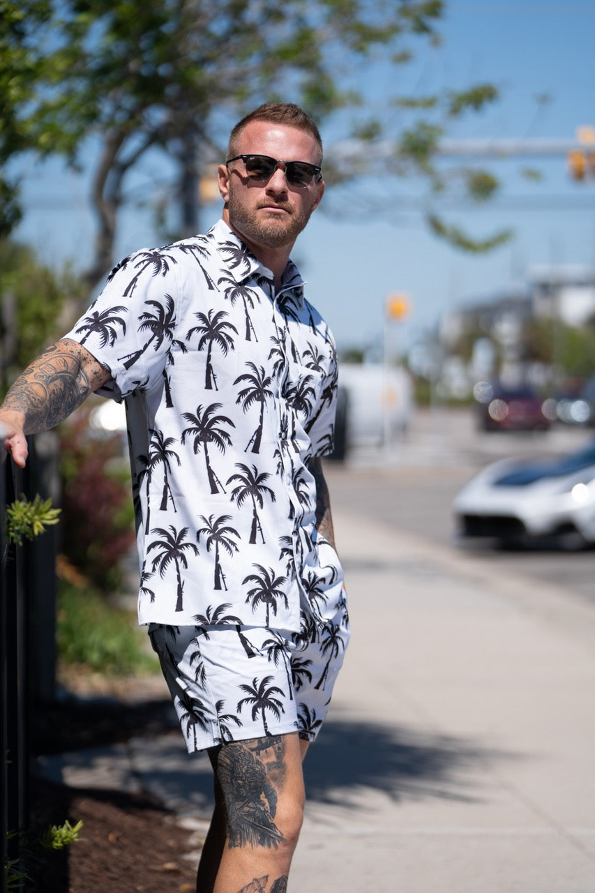 RPGs and Palm Trees Button-up