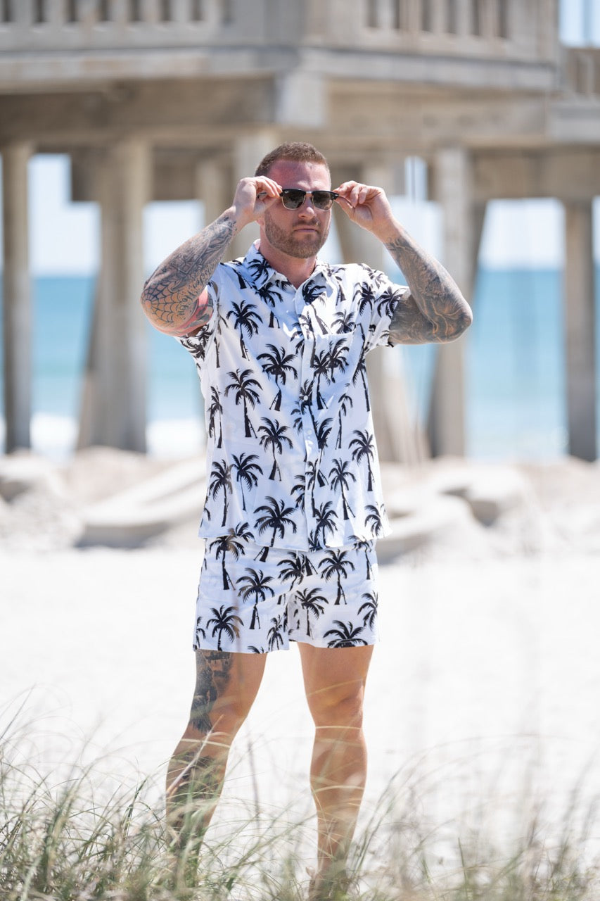 RPGs and Palm Trees Button-up