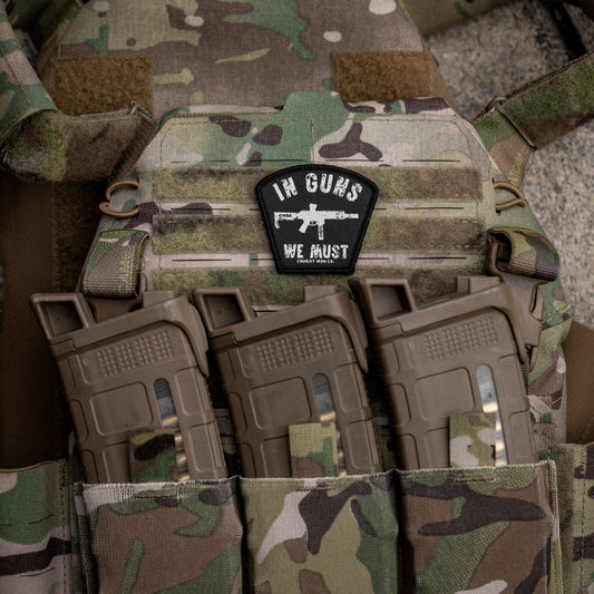 In Guns We Must Velcro Patch