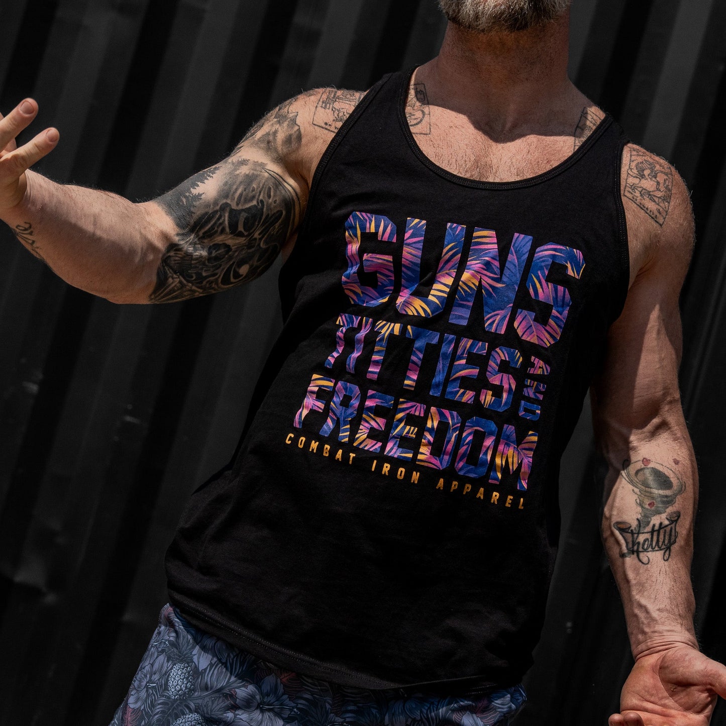 Guns, Titties, Freedom Men's Tank