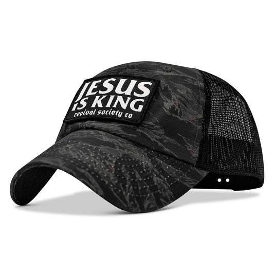 Jesus Is King Patch Tactical Ripstop Mesh Snapback Hat