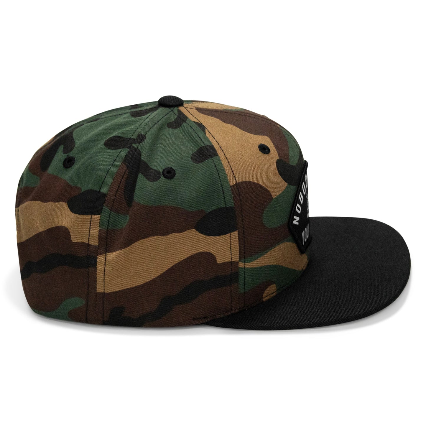Nobody Owes Your Shit Arched Patch Flatbill SnapBack Hat