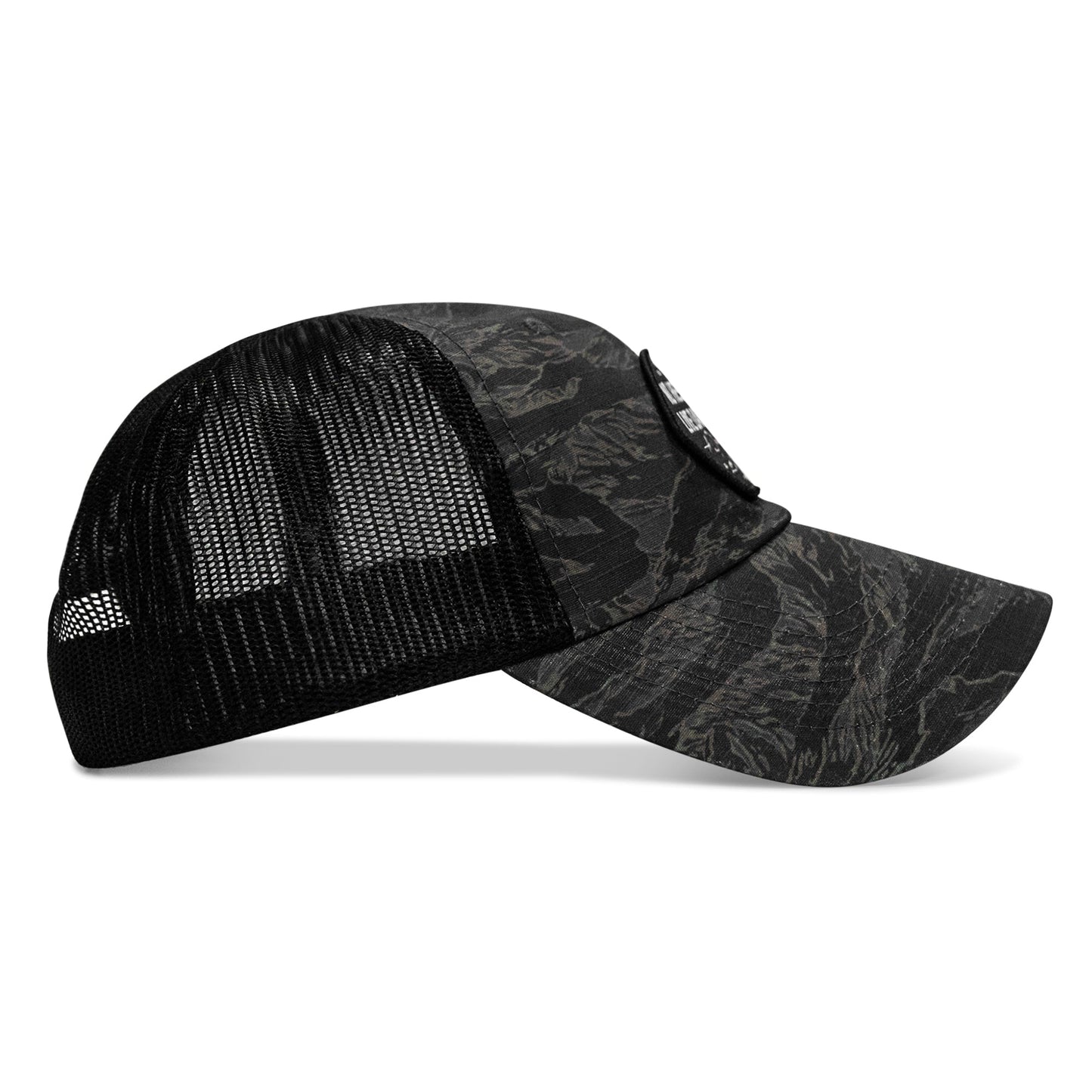 No Hesitation. Live Dangerous Patch Tactical Ripstop Mesh Snapback Hat