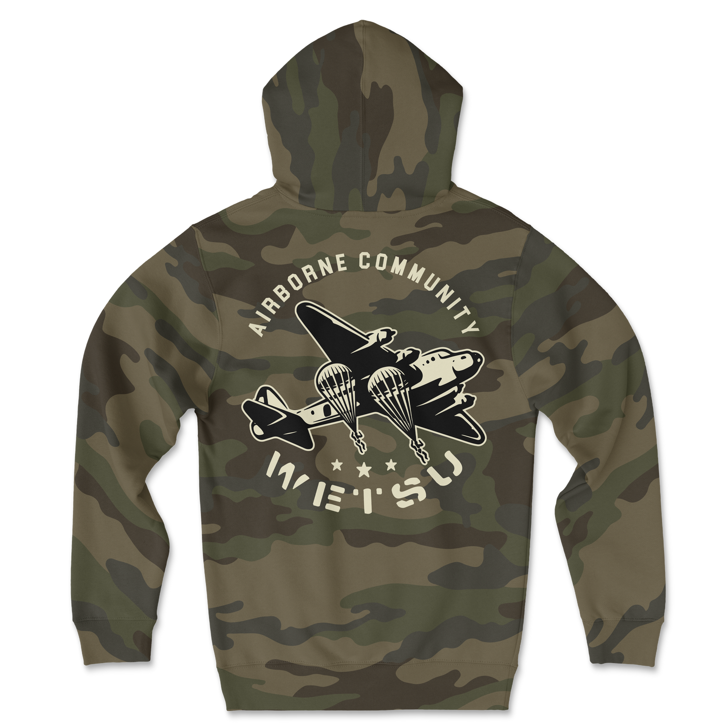Old School Jumps Camo Hoodie