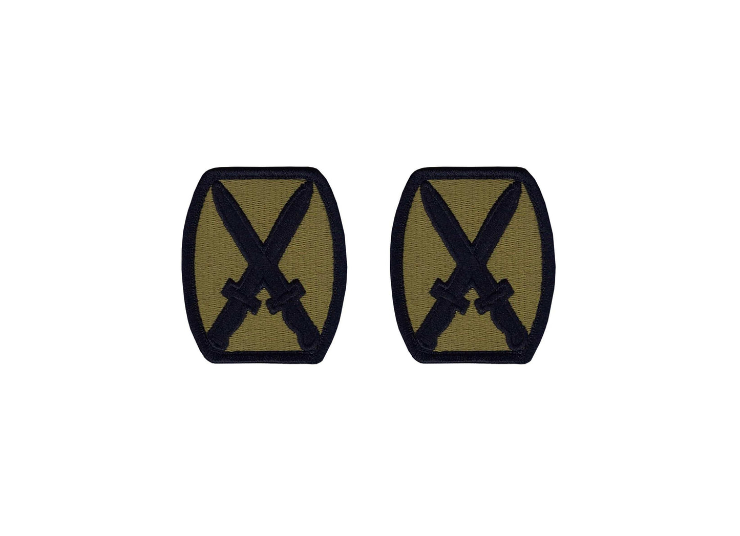 U.S. Army 10th Mountain Division OCP Patch with Hook Fastener (pair)