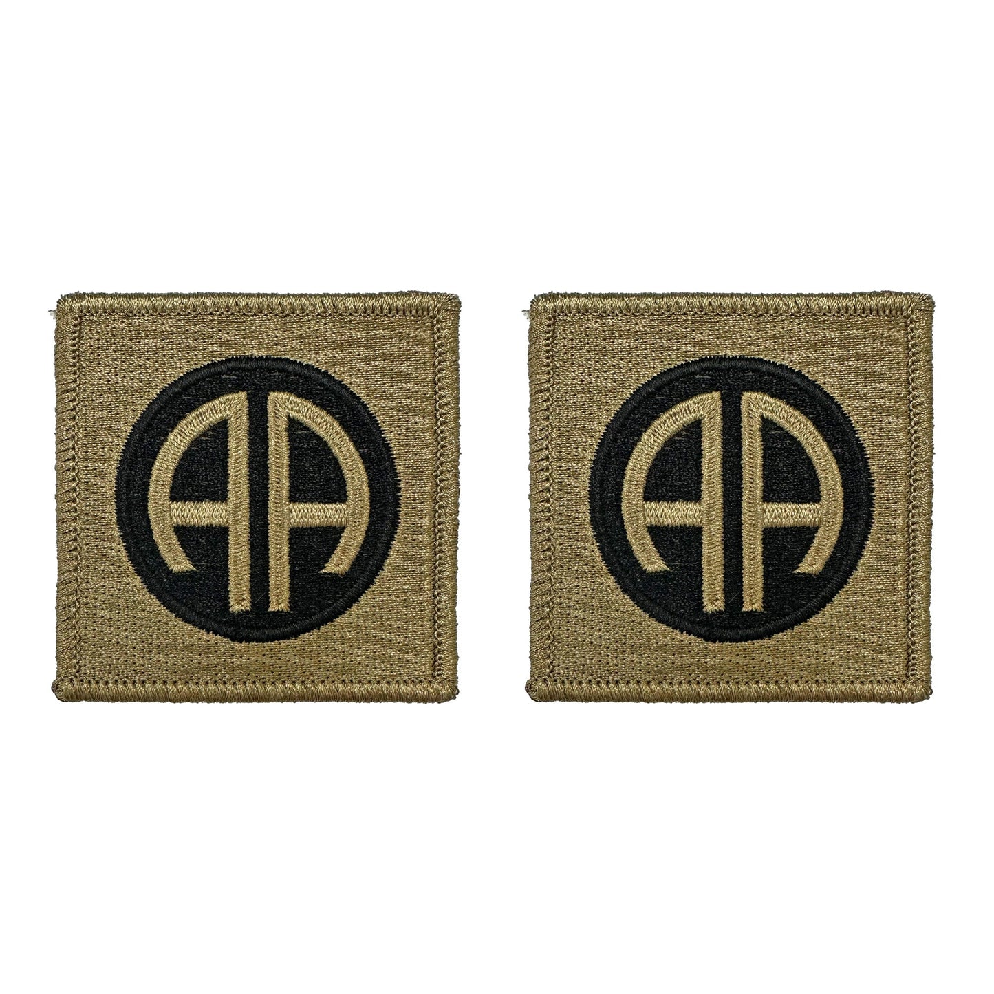 U.S. Army 82nd Airborne Division OCP Patch with Hook Fastener (pair)