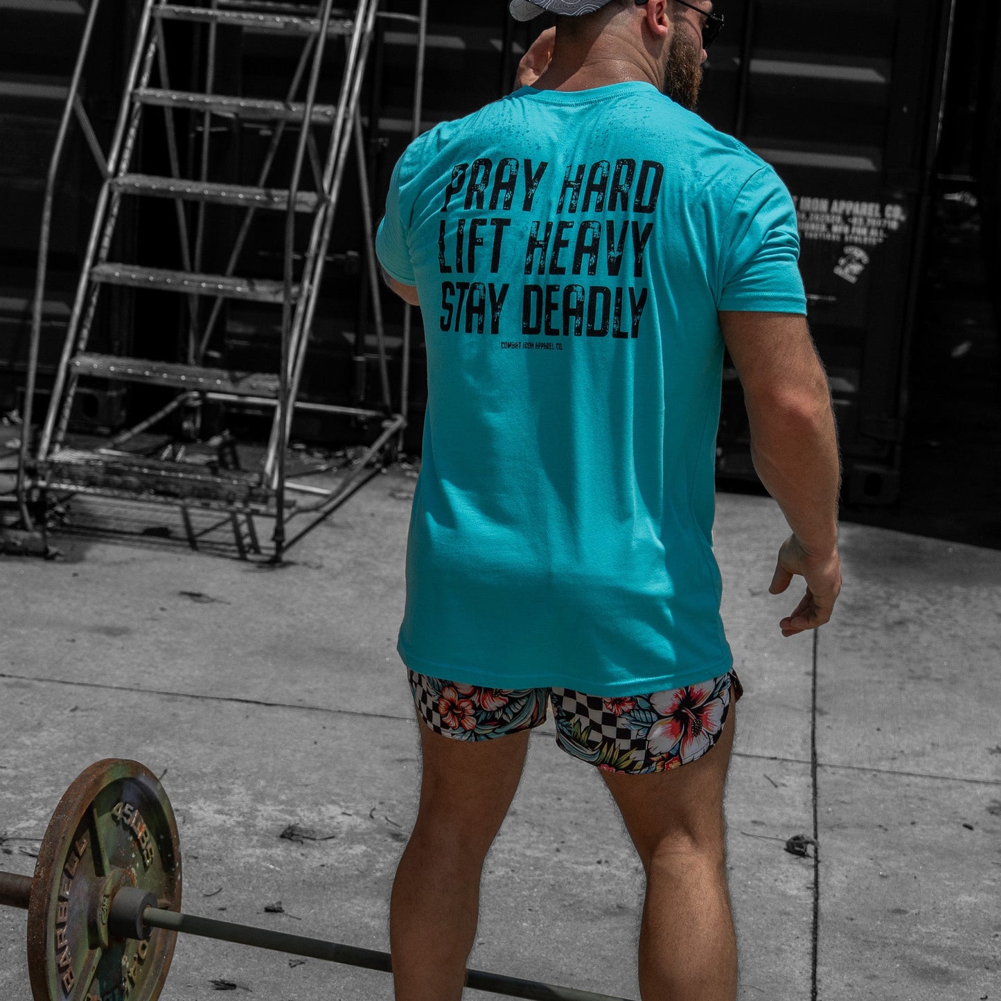 Pray Hard. Lift Heavy. Stay Deadly. V2 Men's T-Shirt