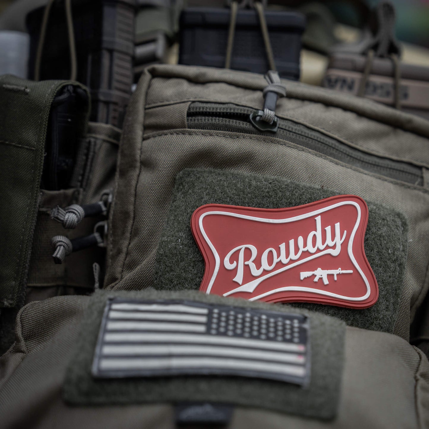 Rowdy Beer Logo PVC Patch