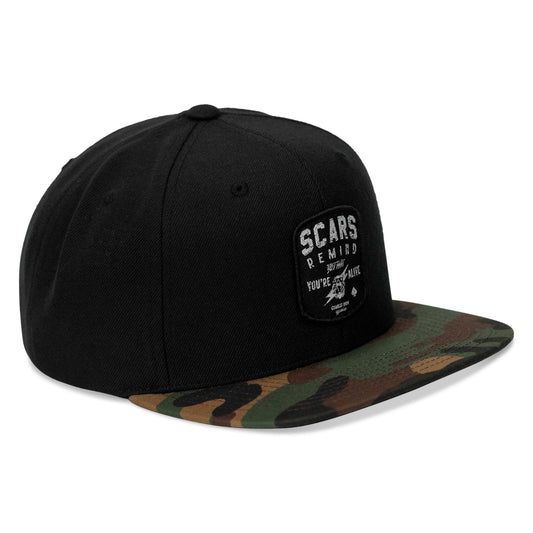 Scars Remind You You're Alive Flatbill SnapBack Hat