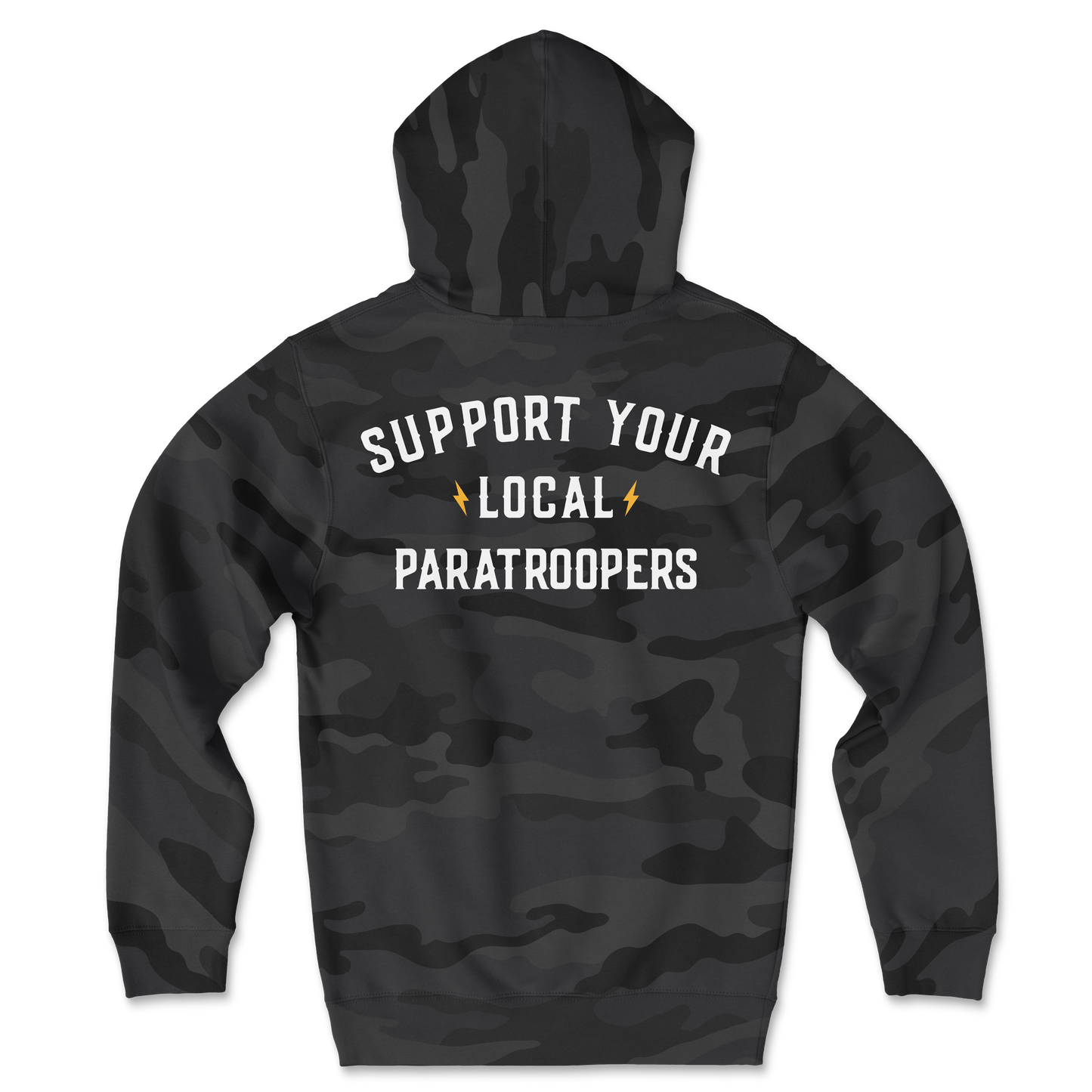 Support Your Local Paratroopers Camo Hoodie