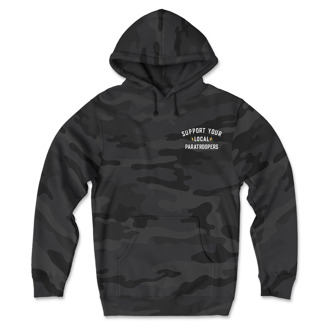 Support Your Local Paratroopers Camo Hoodie