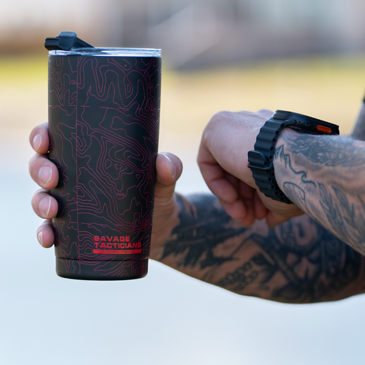 Topo 20 oz Black/Red Tumbler