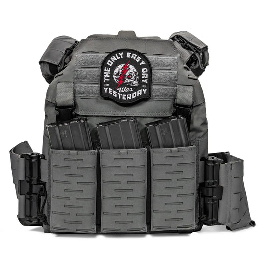 The Only Easy Day Was Yesterday Velcro Patch