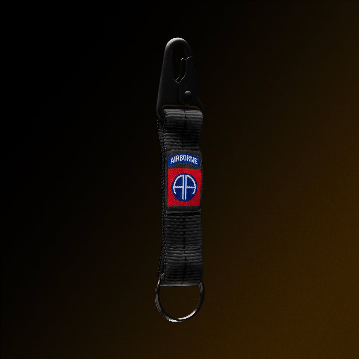 4-in-the-Hand Black Lanyard Keychain