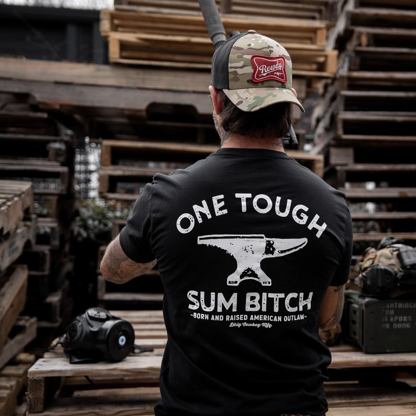 One Tough Sum Born and Raised American Outlaw Men's T-Shirt