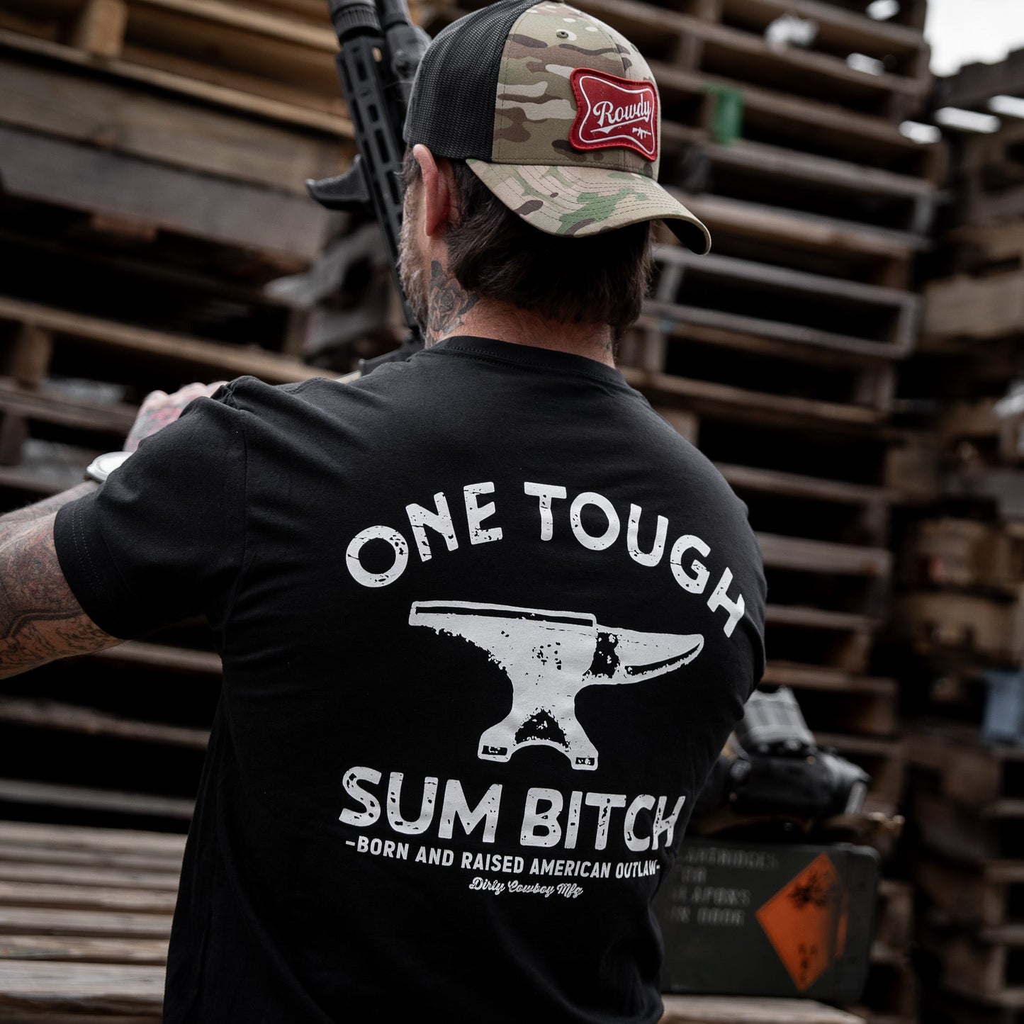 One Tough Sum Born and Raised American Outlaw Men's T-Shirt