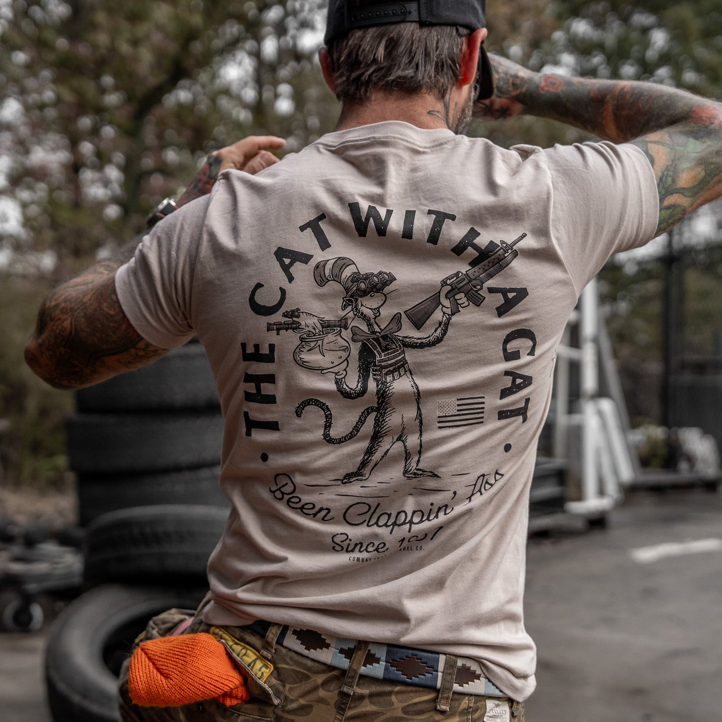 The Cat With A Gat Remix Men's T-Shirt