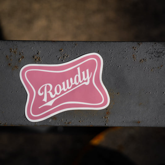 Rowdy Beer Decal Sticker