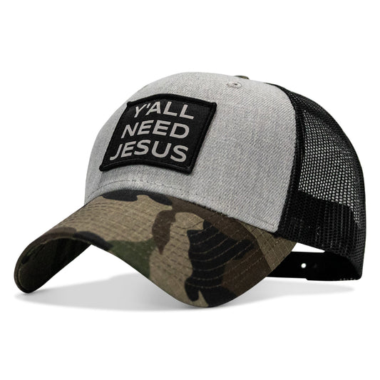 Y'all Need Jesus Patch Snapback Hat