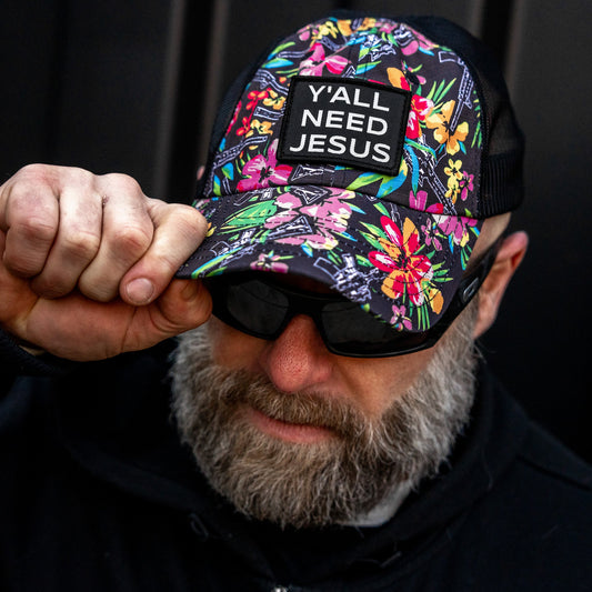 Y'all Need Jesus Patch Tactical Ripstop Mesh Snapback Hat