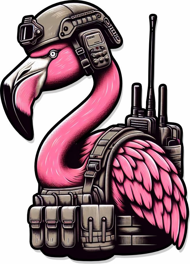STICKER - Tactical Flamingo 3.5"