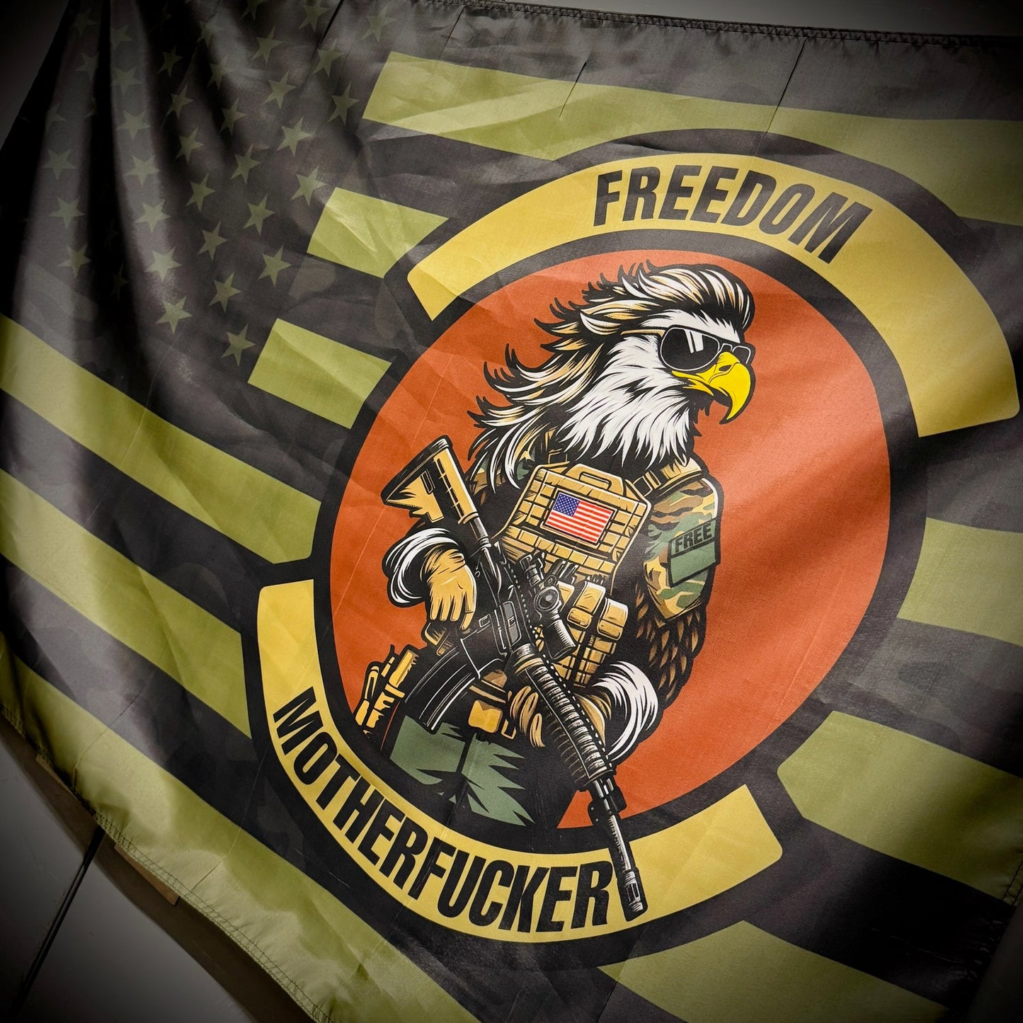 Freedom Mother Fucker / US Flag - 3'x5' - TGJ Wall Banner