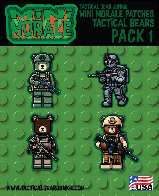 Mini Morale - Tactical Bears - Block Style - Pack 1