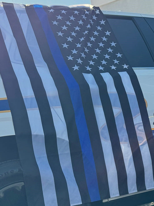 Thin Blue Line US Flag - 3'x5' - Wall Flag