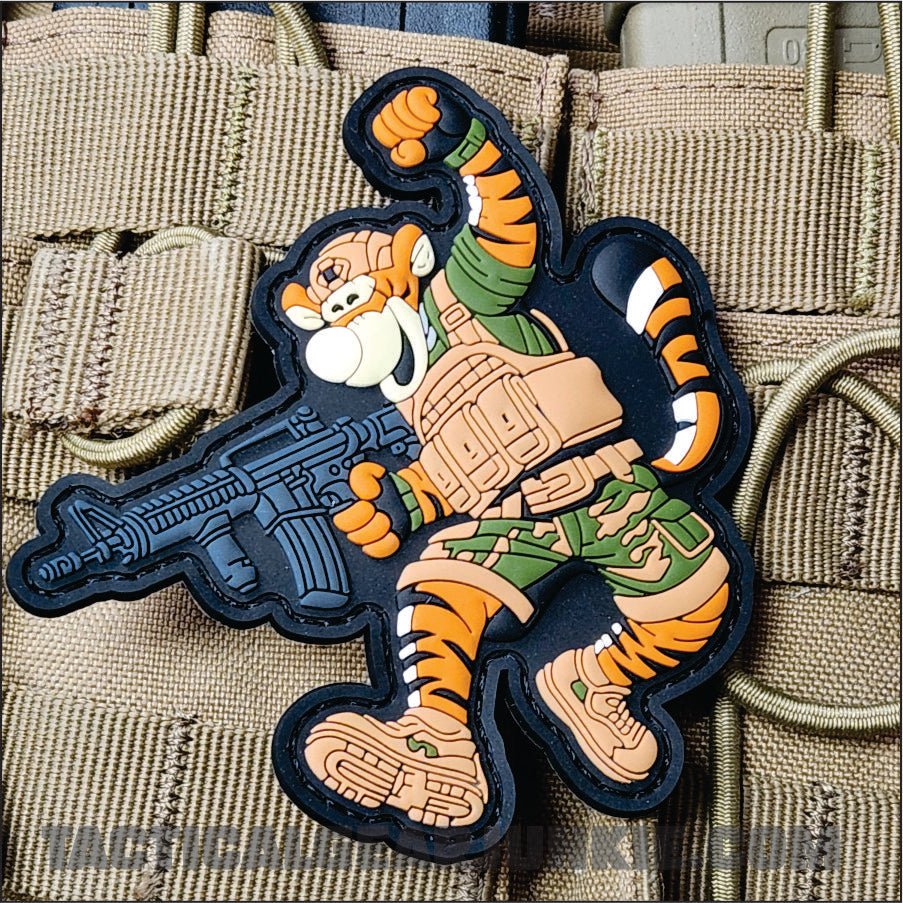 Combat Ready - Tactical Tigger - Tactical Pooh Squad - 4" PVC Patch