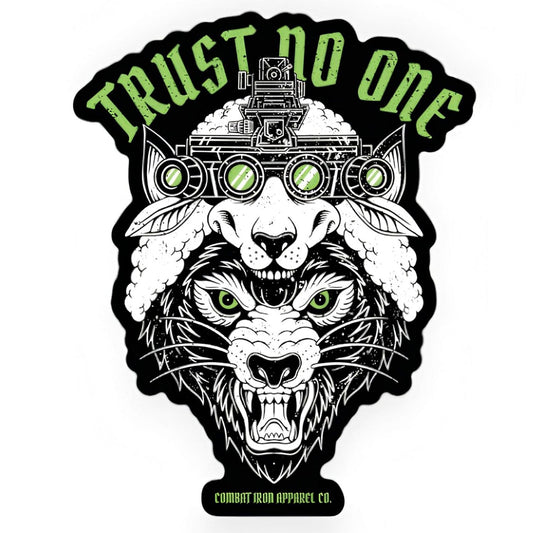 Trust No One Decal Sticker