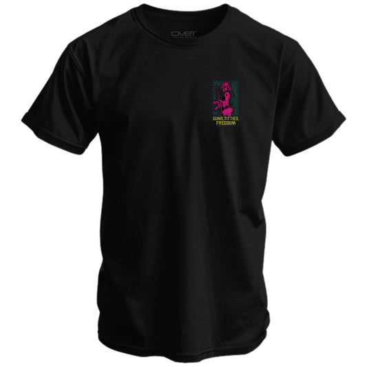 Guns, Titties, Freedom: Tactical Temptation Men's T-Shirt