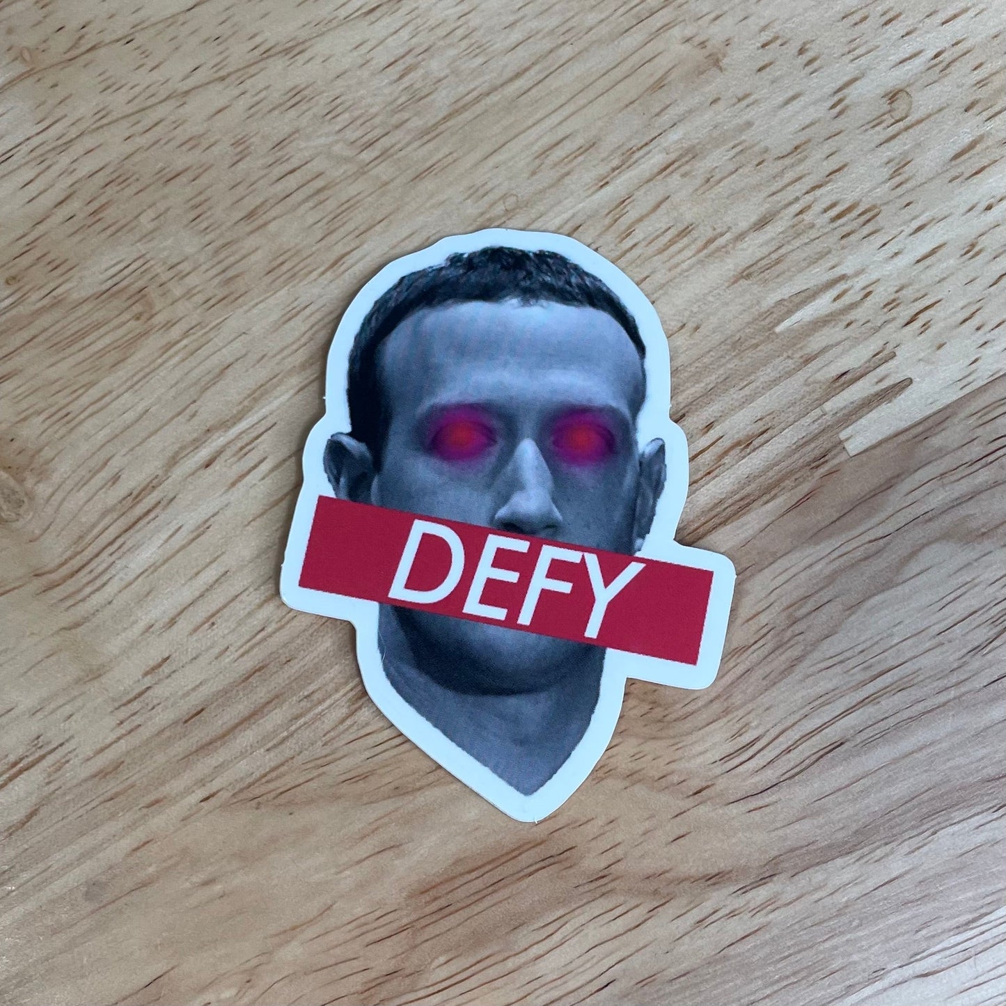 DEFY ZUCK - Vinyl Sticker