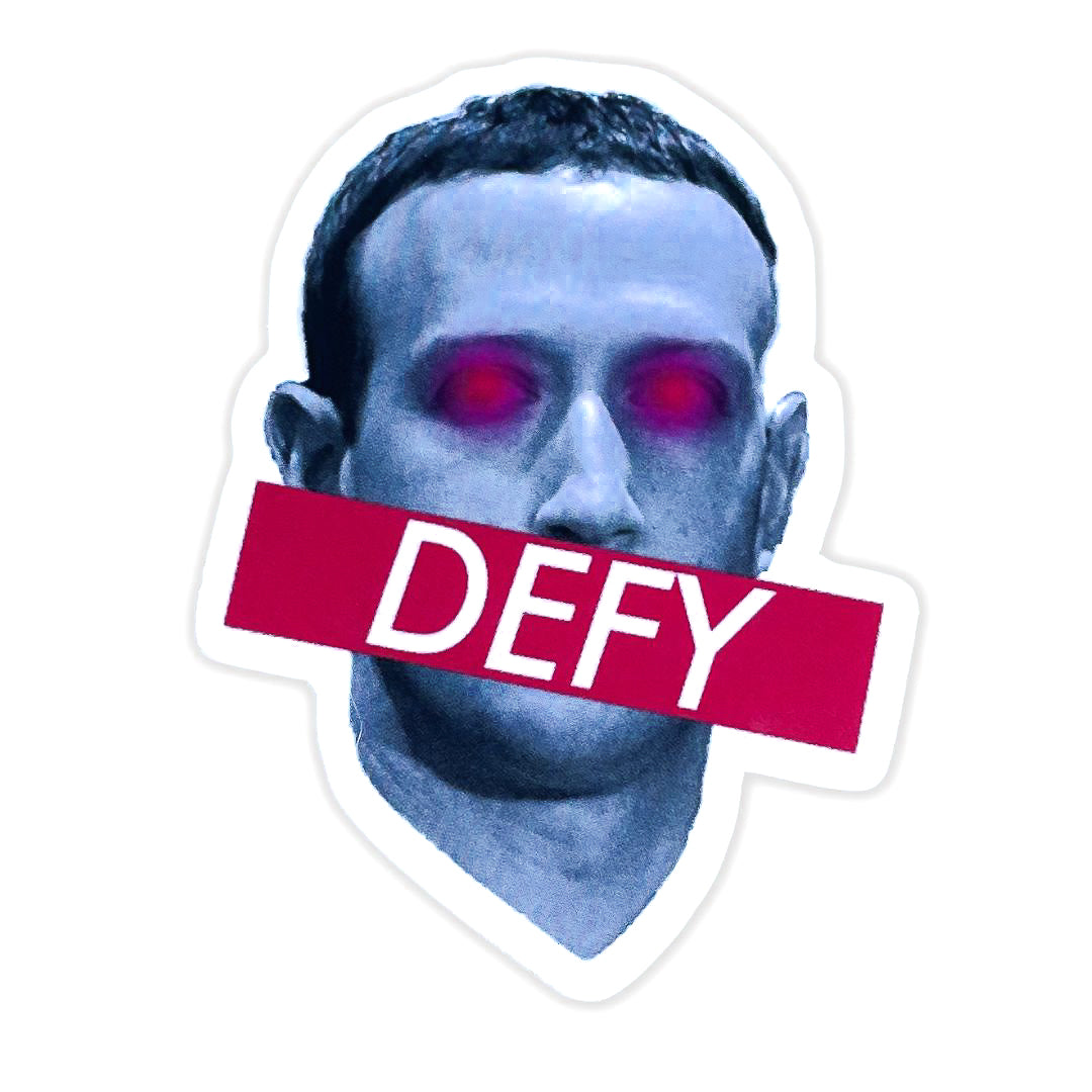 DEFY ZUCK - Vinyl Sticker