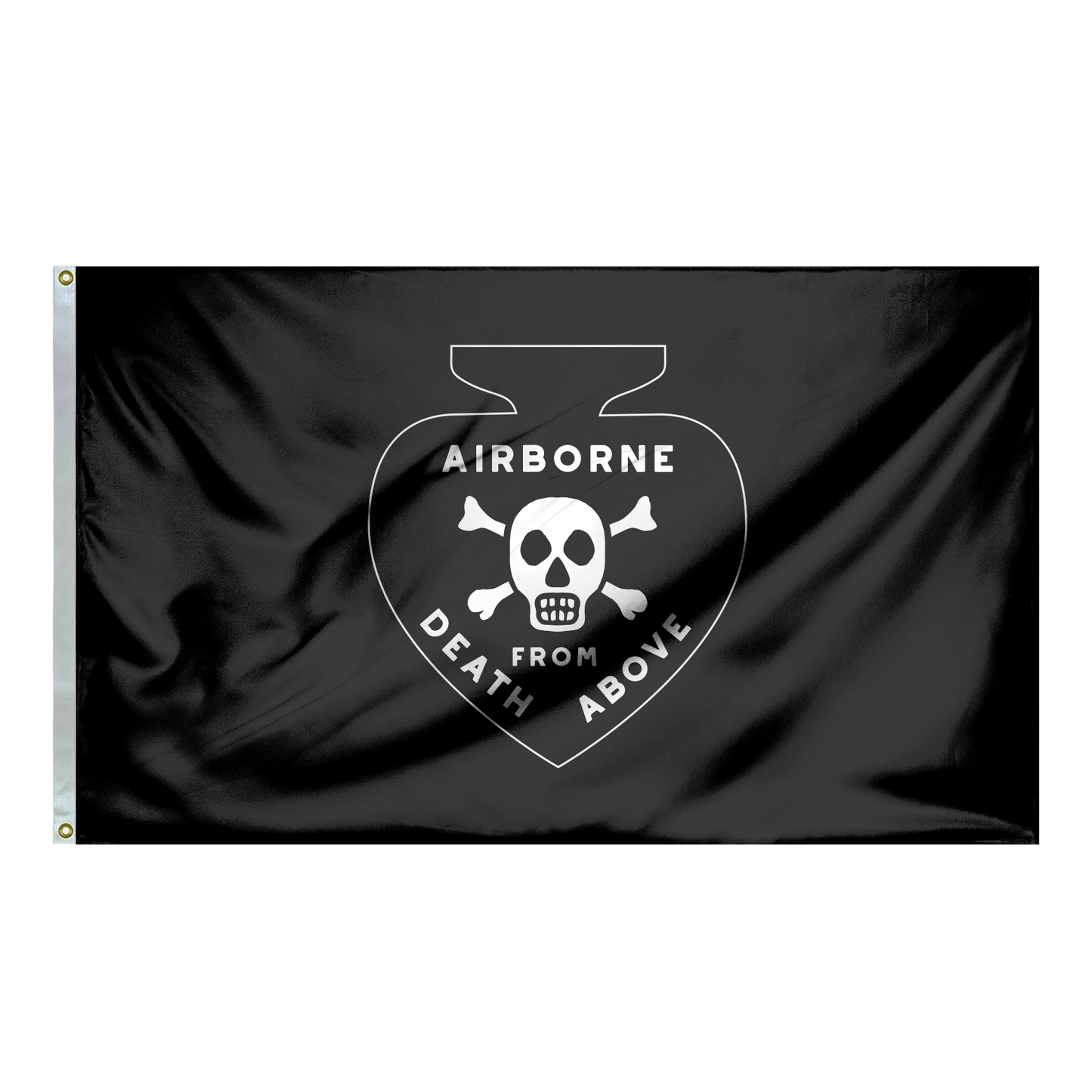 Vietnam Airborne Death Spade Double-Sided Flag