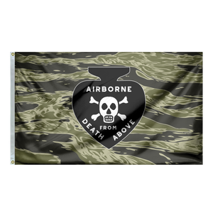 Vietnam Airborne Death Spade Flag